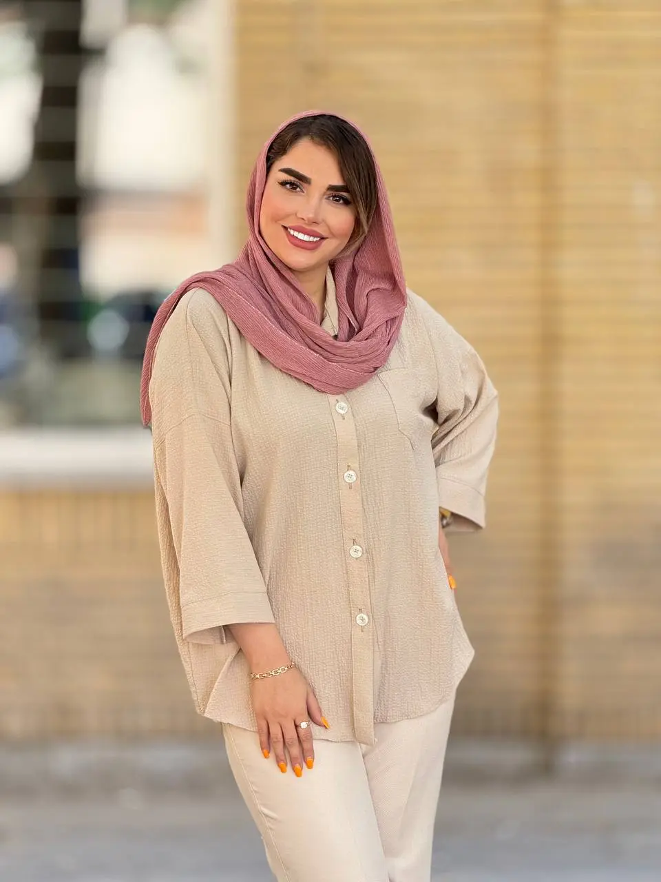 شومیز پفکی با قد کوتاه